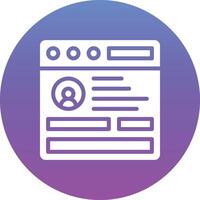 Browser Login Vector Icon