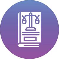 Law Book Vector Icon