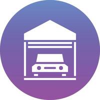 Car Garage Vector Icon