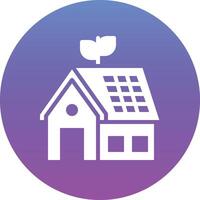 Eco House Vector Icon