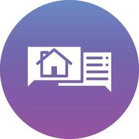 House Chat Vector Icon