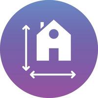 House Measurement Vector Icon