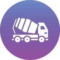 Conscrete Mixer Truck Vector Icon