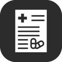 Prescription Vector Icon