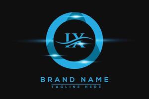 IX Blue logo Design. Vector logo design for business.