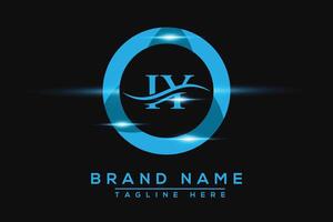 IY Blue logo Design. Vector logo design for business.