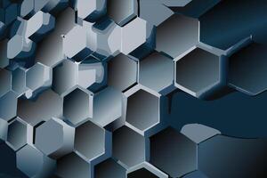 Digital hexagon abstract background vector