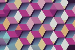 Digital hexagon abstract background vector