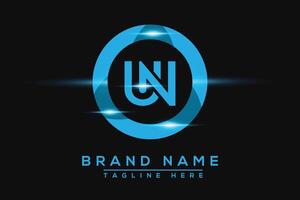 NU Blue logo Design. Vector logo design for business.