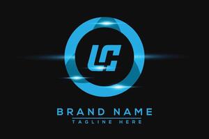 LC Blue logo Design. Vector logo design for business.