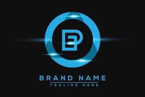 PE Blue logo Design. Vector logo design for business.