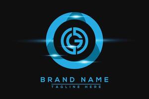 OG Blue logo Design. Vector logo design for business.