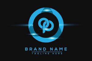 APO Blue logo Design. Vector logo design for business.