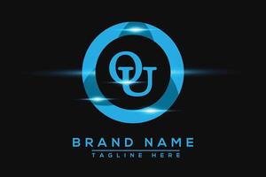 OU Blue logo Design. Vector logo design for business.