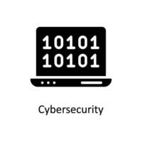 Cyber security Vector Solid icon Style illustration. EPS 10 File