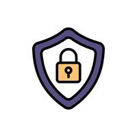 Security Vector Filled outline icon Style illustration. EPS 10 File