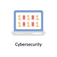 Cyber security Vector Flat icon Style illustration. EPS 10 File