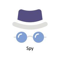 SPY Vector Flat icon Style illustration. EPS 10 File