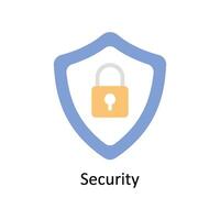 Security Vector Flat icon Style illustration. EPS 10 File