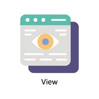 View Vector Flat icon Style illustration. EPS 10 File