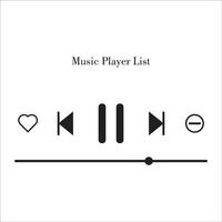 music playlist icon vector design