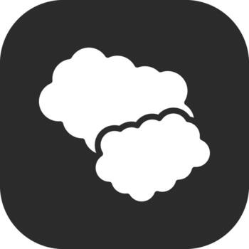icono de vector de nube