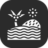 Beach Landscape Vector Icon