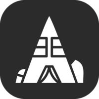 Desert Camp Vector Icon