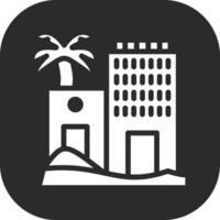 Desert Hotel Vector Icon