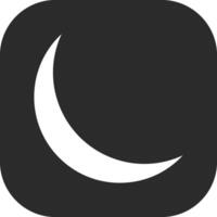 Waxing Moon Vector Icon