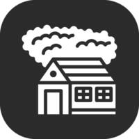 Cabin Landscape Vector Icon