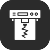 sismógrafo vector icono