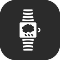 Smartwatch Weather Vector Icon