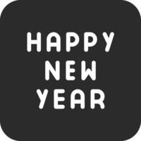 Happy New Year Vector Icon