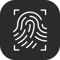 Fingerprint Scan Vector Icon