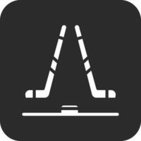 icono de vector de hockey sobre hielo