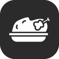 Turquía asado vector icono