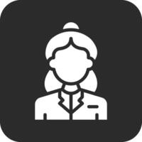 Air Hostess Vector Icon