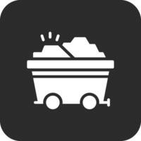 Gold Cart Vector Icon