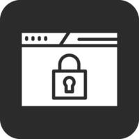 sitio web seguridad vector icono