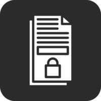 Document Locked Vector Icon