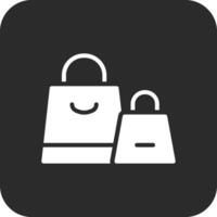 icono de vector de bolsas de compras