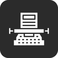 Typewriter Vector Icon