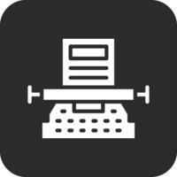 Typewriter Vector Icon