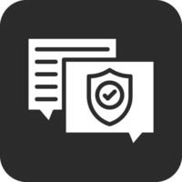 Chat Security Vector Icon