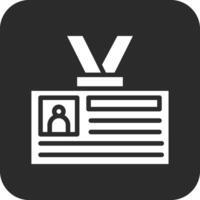 icono de vector de tarjeta de identificación