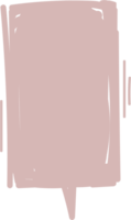 bunt Pastell- Rosa Farbe Rede Blase Ballon, Symbol Aufkleber Memo Stichwort Planer Text Box Banner, eben png transparent Element Design