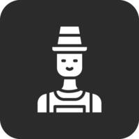 Male Farmer Vector Icon