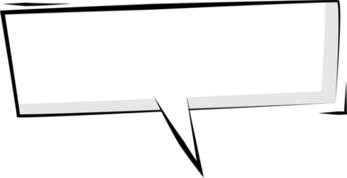 Black and white color speech bubble balloon, icon sticker memo keyword planner text box banner, flat png transparent element design