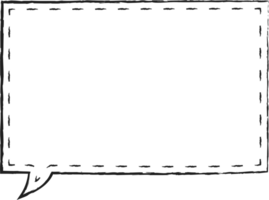 tratteggiata linea nero e bianca colore discorso bolla Palloncino, icona etichetta promemoria parola chiave progettista testo scatola striscione, piatto png trasparente elemento design